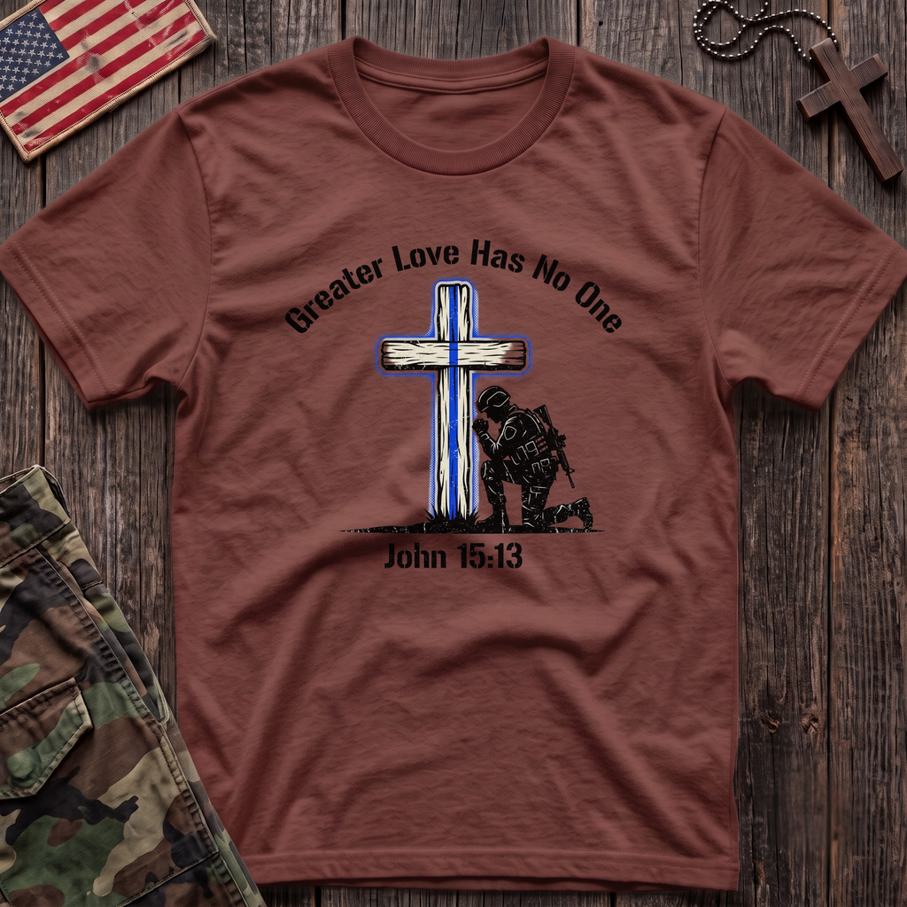 Blue Line Cross T-Shirt