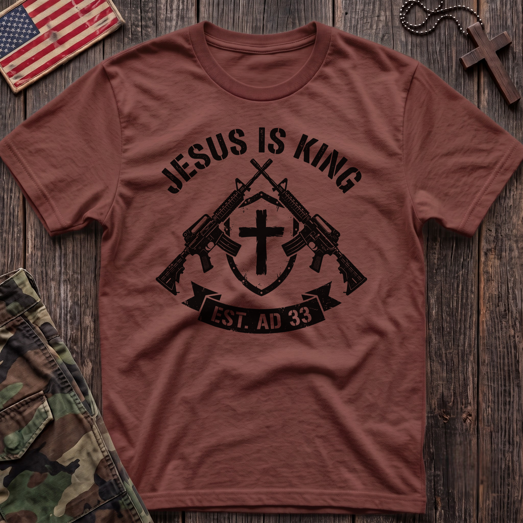 Jesus is King Shield T-Shirt