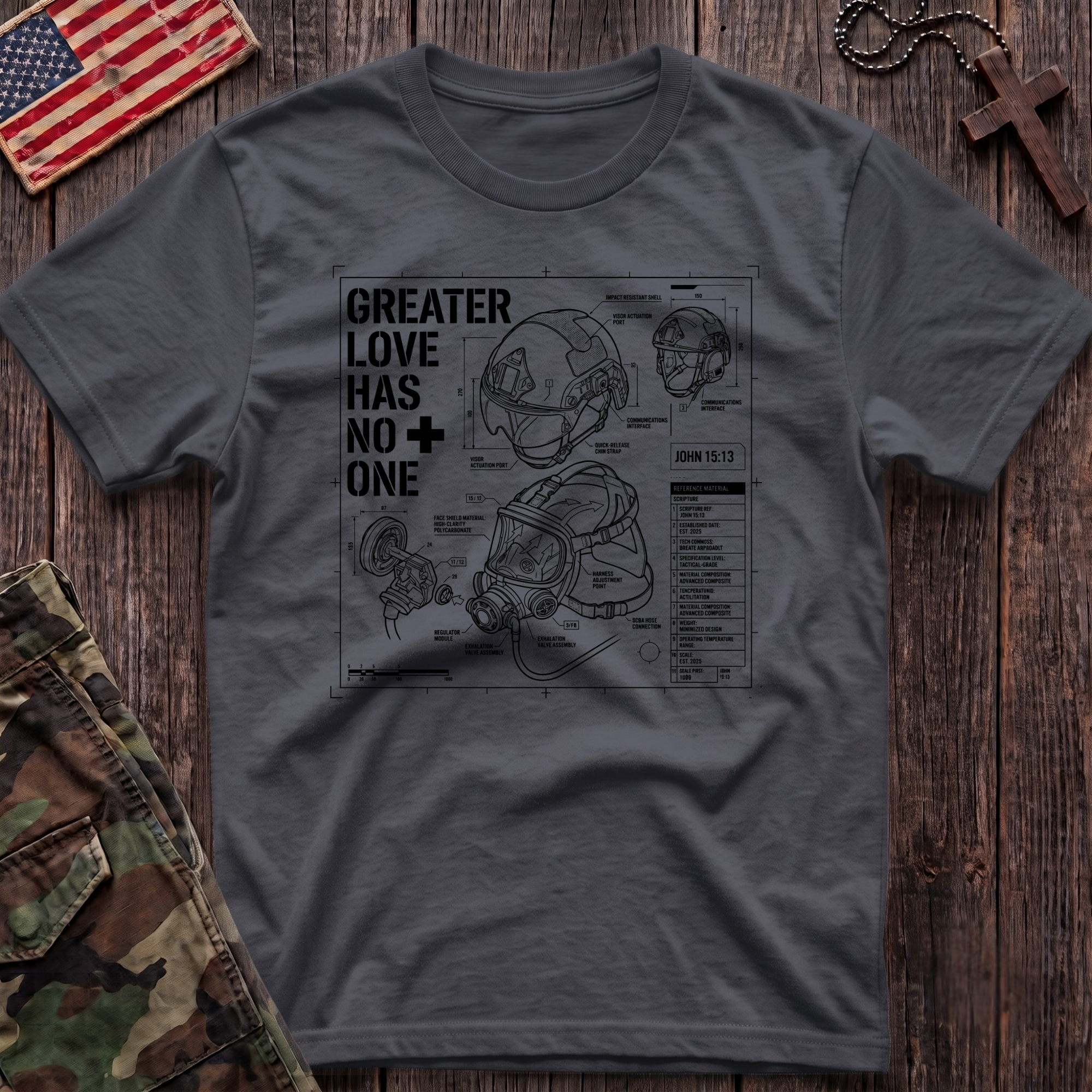 Greater Love Schematic T-Shirt