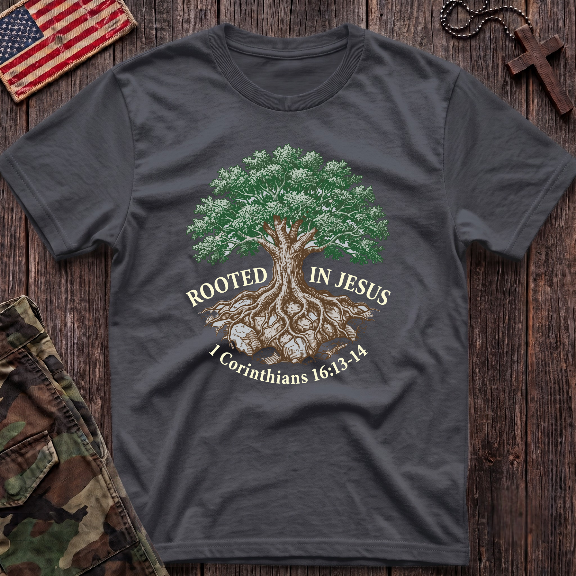 Rooted in Jesus T-Shirt