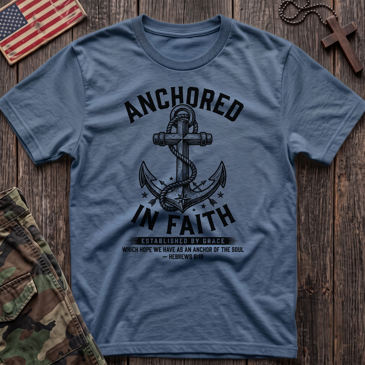 Anchored in Faith Vintage T-Shirt
