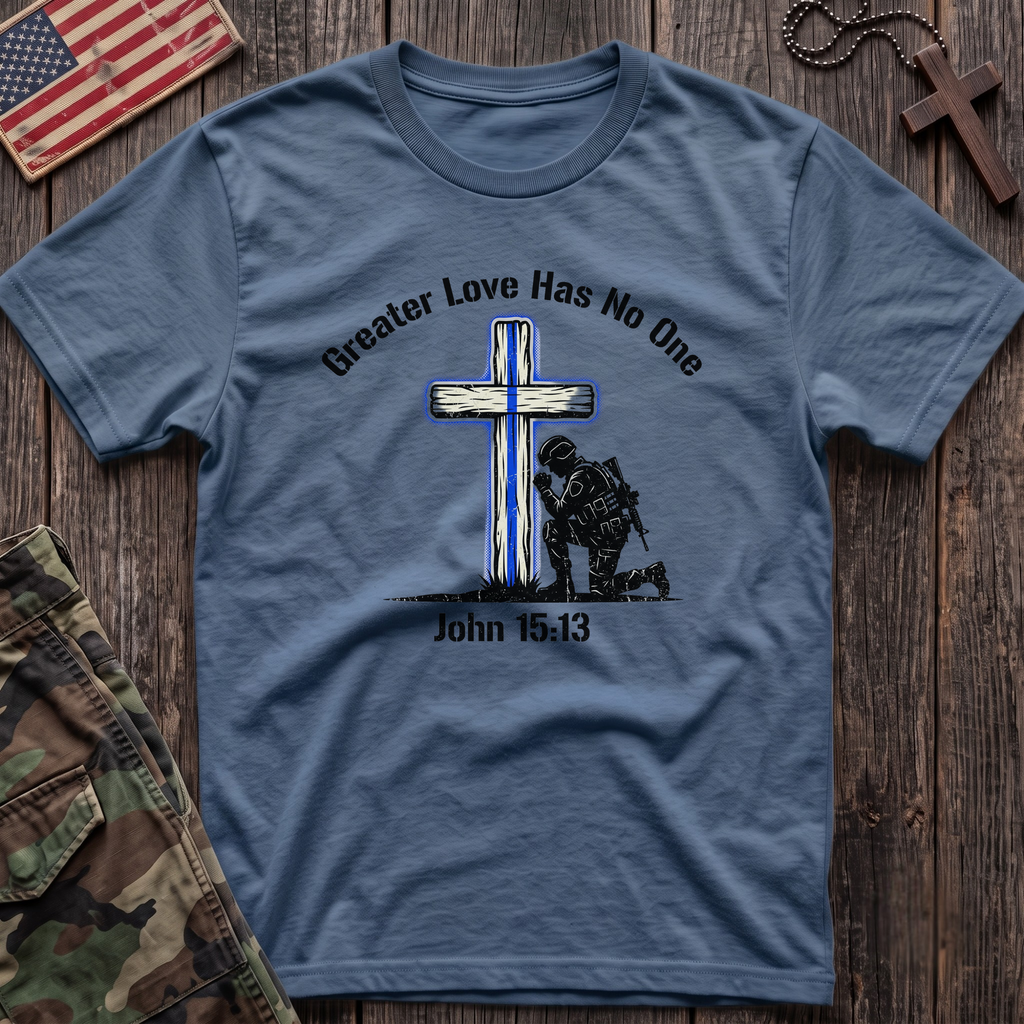 Blue Line Cross T-Shirt