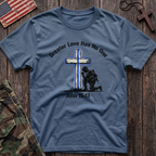 Blue Line Cross T-Shirt