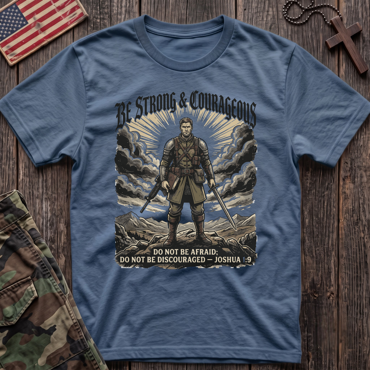 Strong and Courageous Vintage T-Shirt