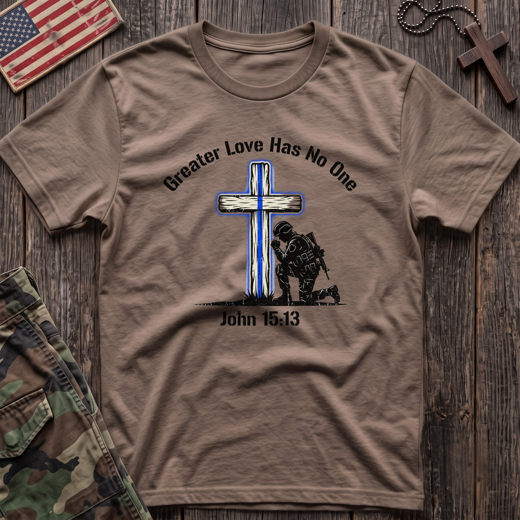 Blue Line Cross T-Shirt