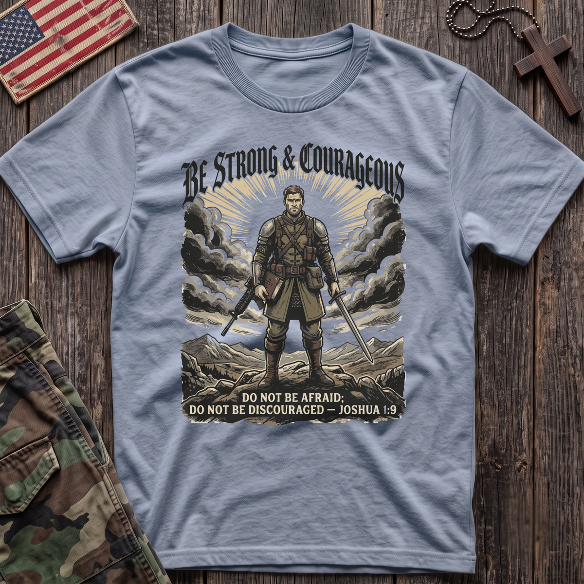Strong and Courageous Vintage T-Shirt