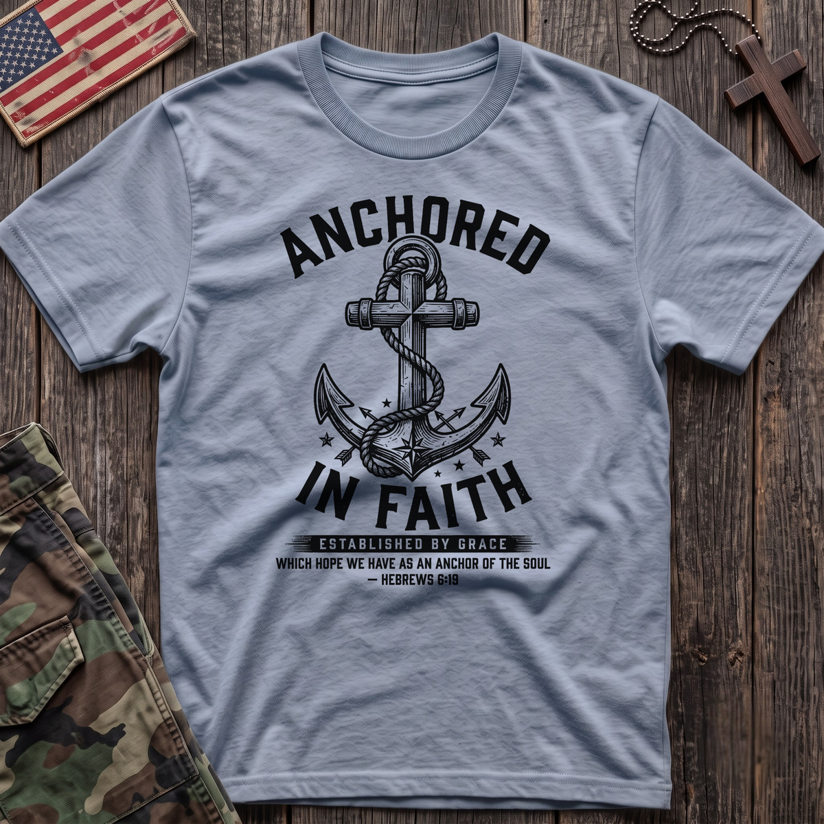 Anchored in Faith Vintage T-Shirt