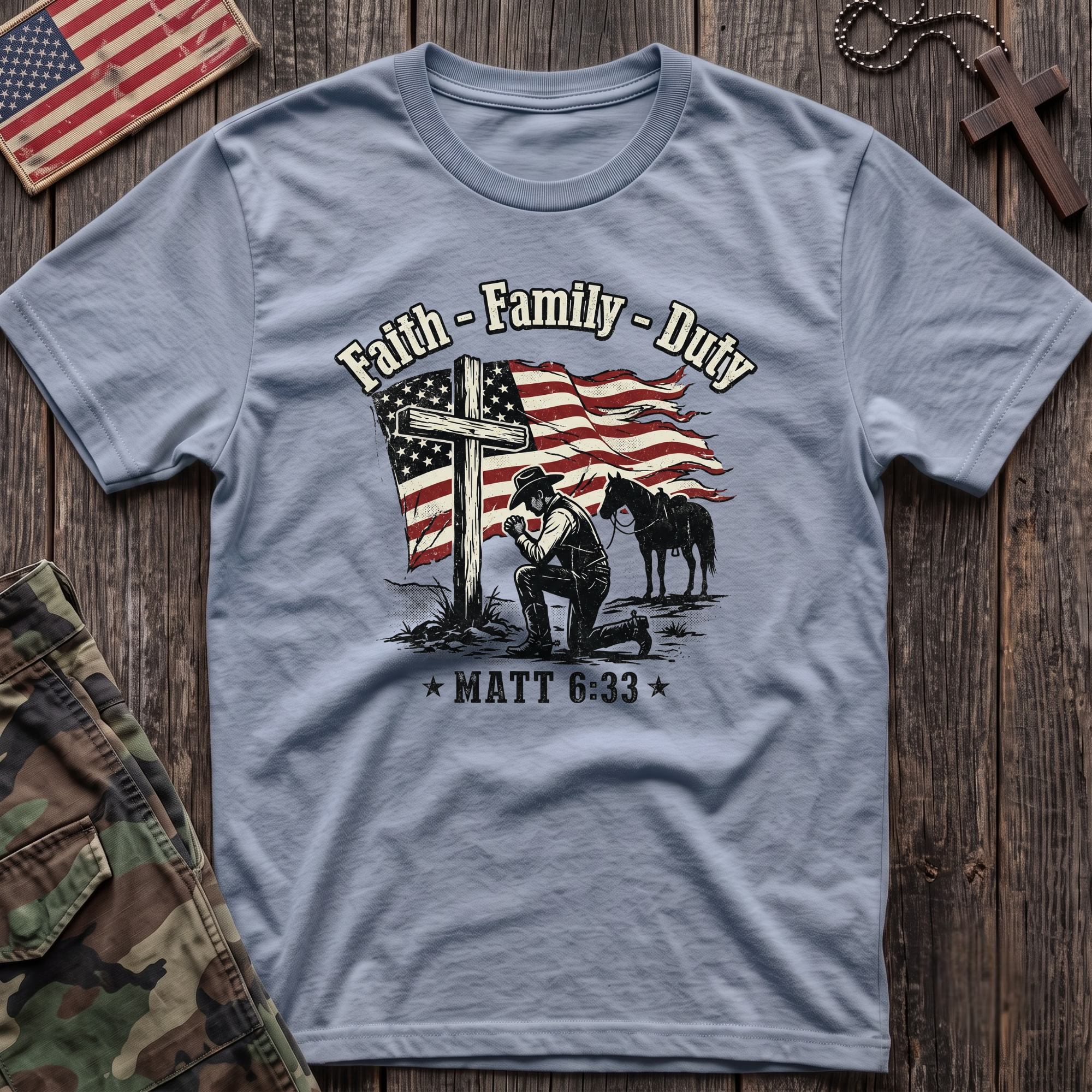 Faith Family Duty T-Shirt