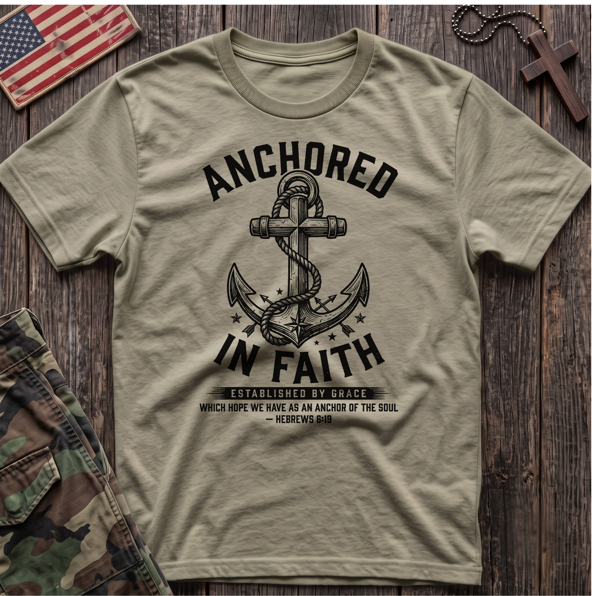 Anchored in Faith Vintage T-Shirt