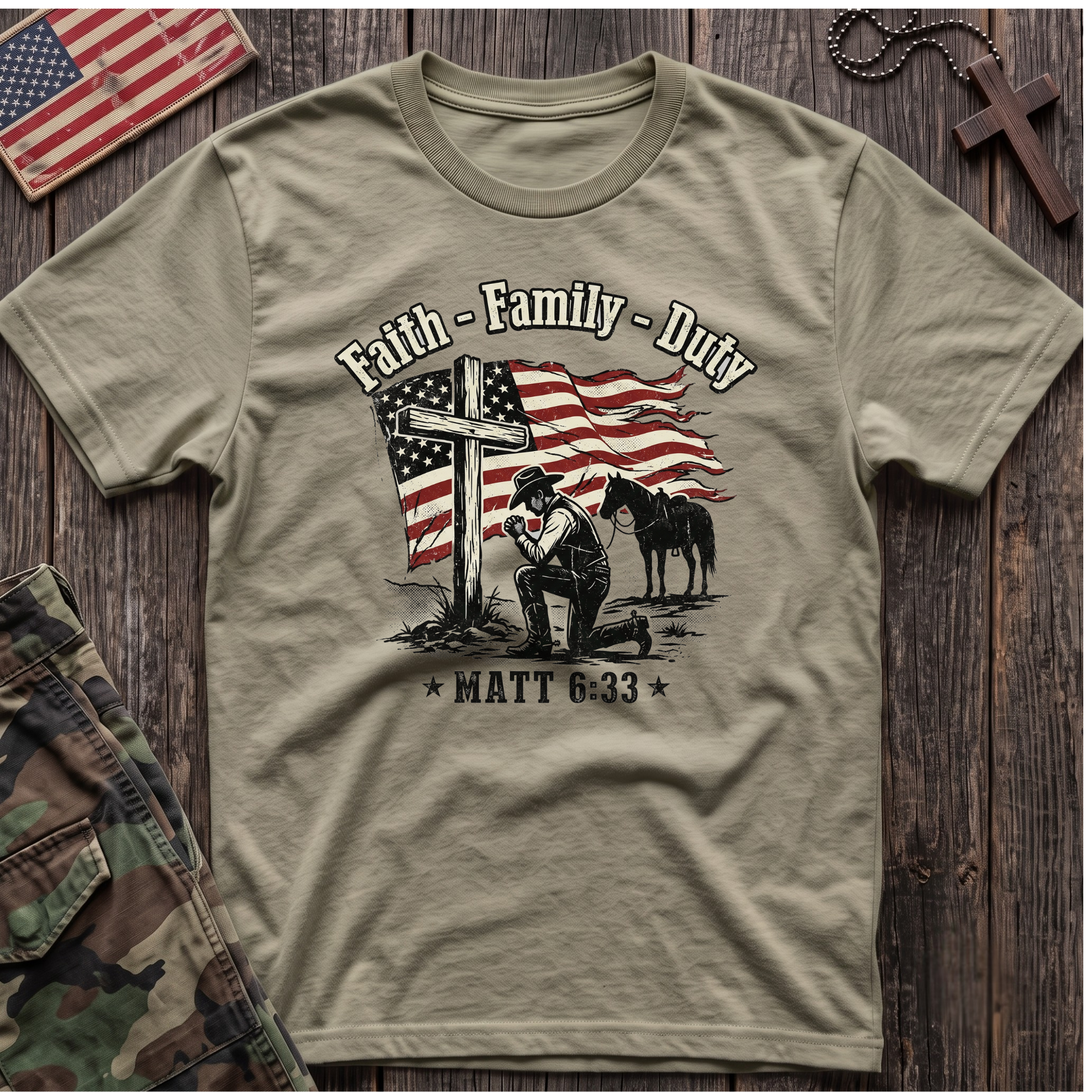 Faith Family Duty T-Shirt