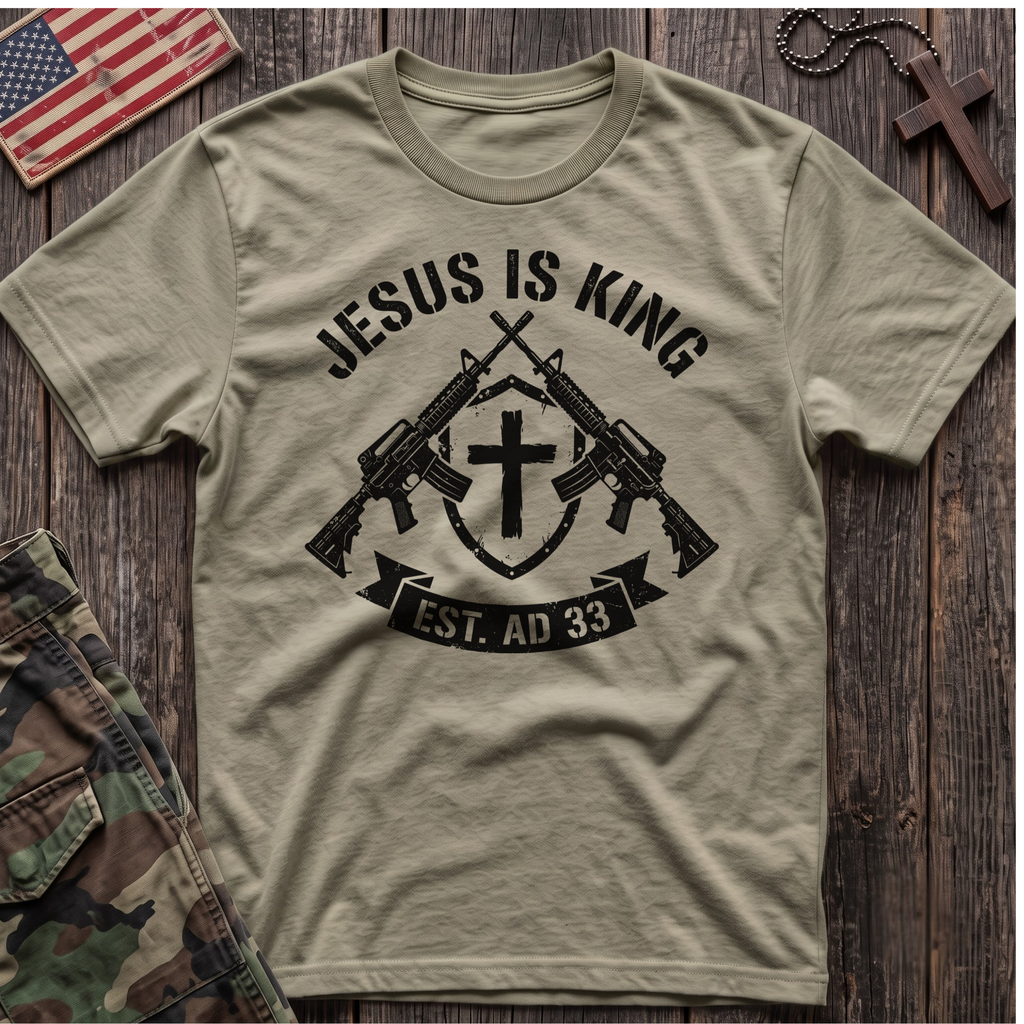 Jesus is King Shield T-Shirt
