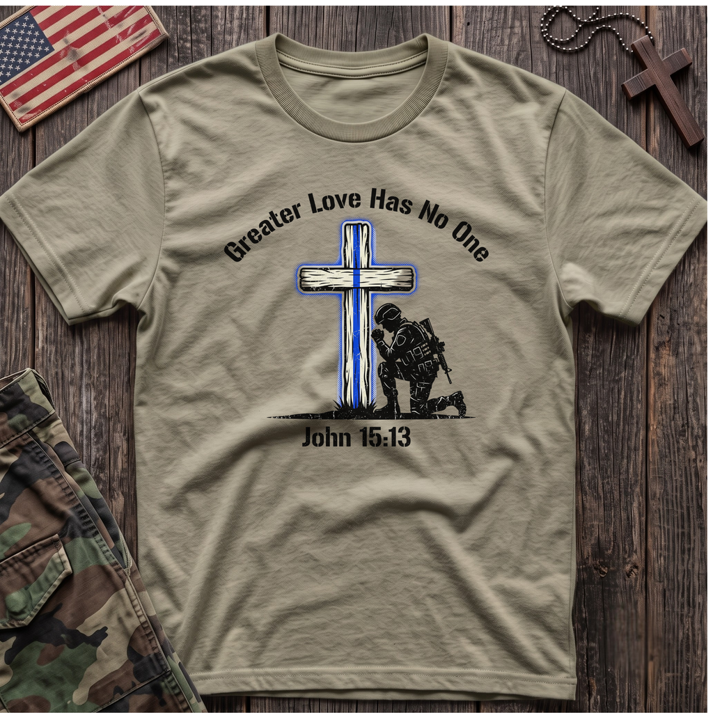 Blue Line Cross T-Shirt