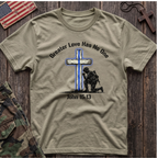 Blue Line Cross T-Shirt