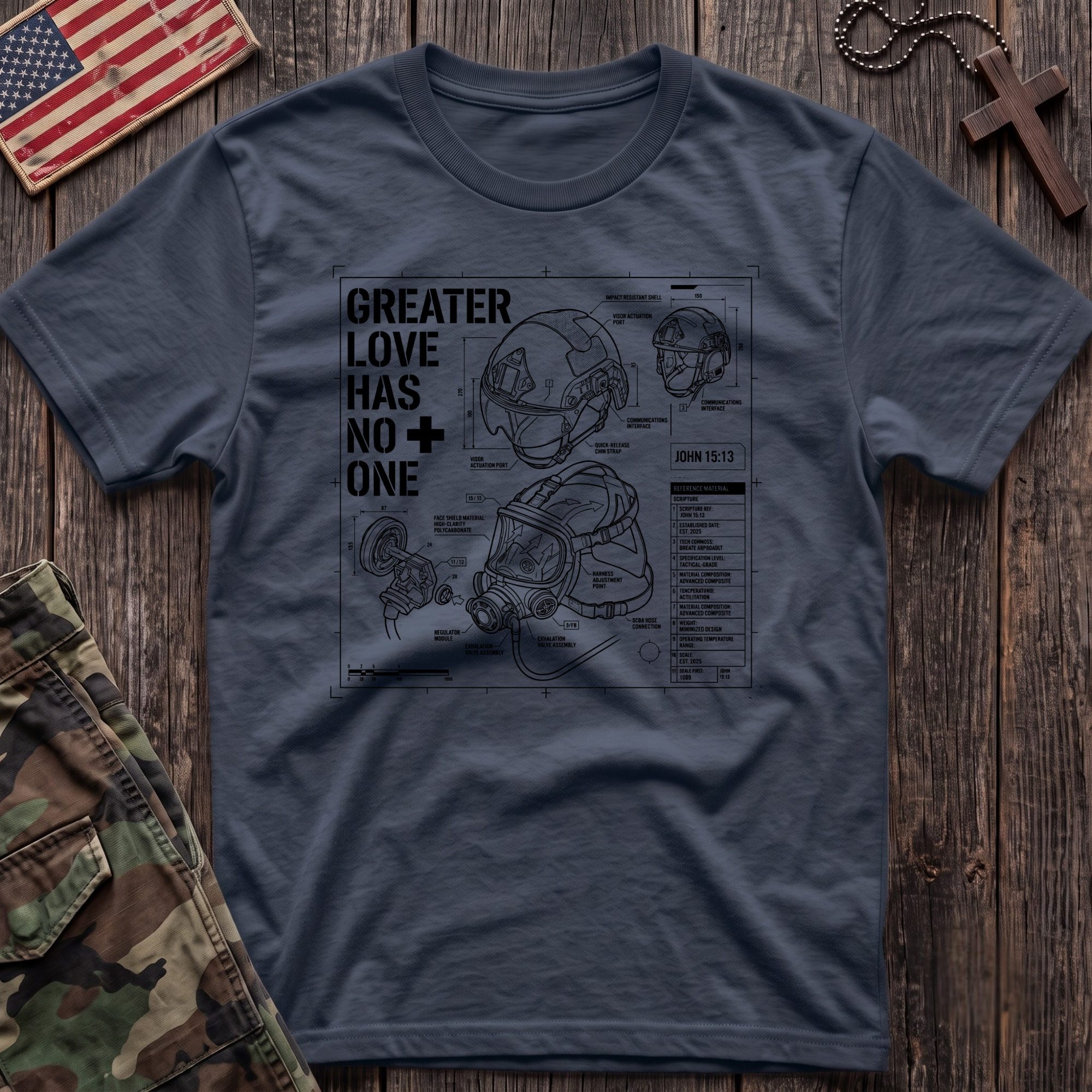 Greater Love Schematic T-Shirt