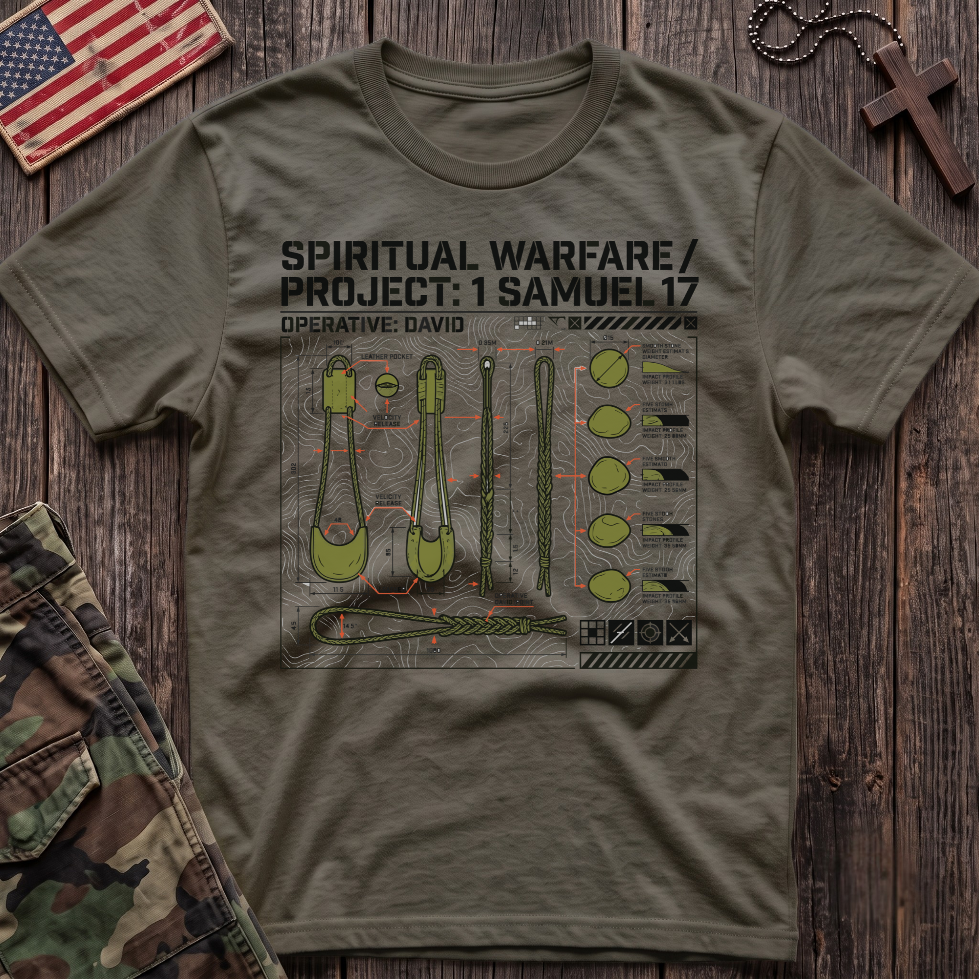 Warfare 1 Samuel T-Shirt
