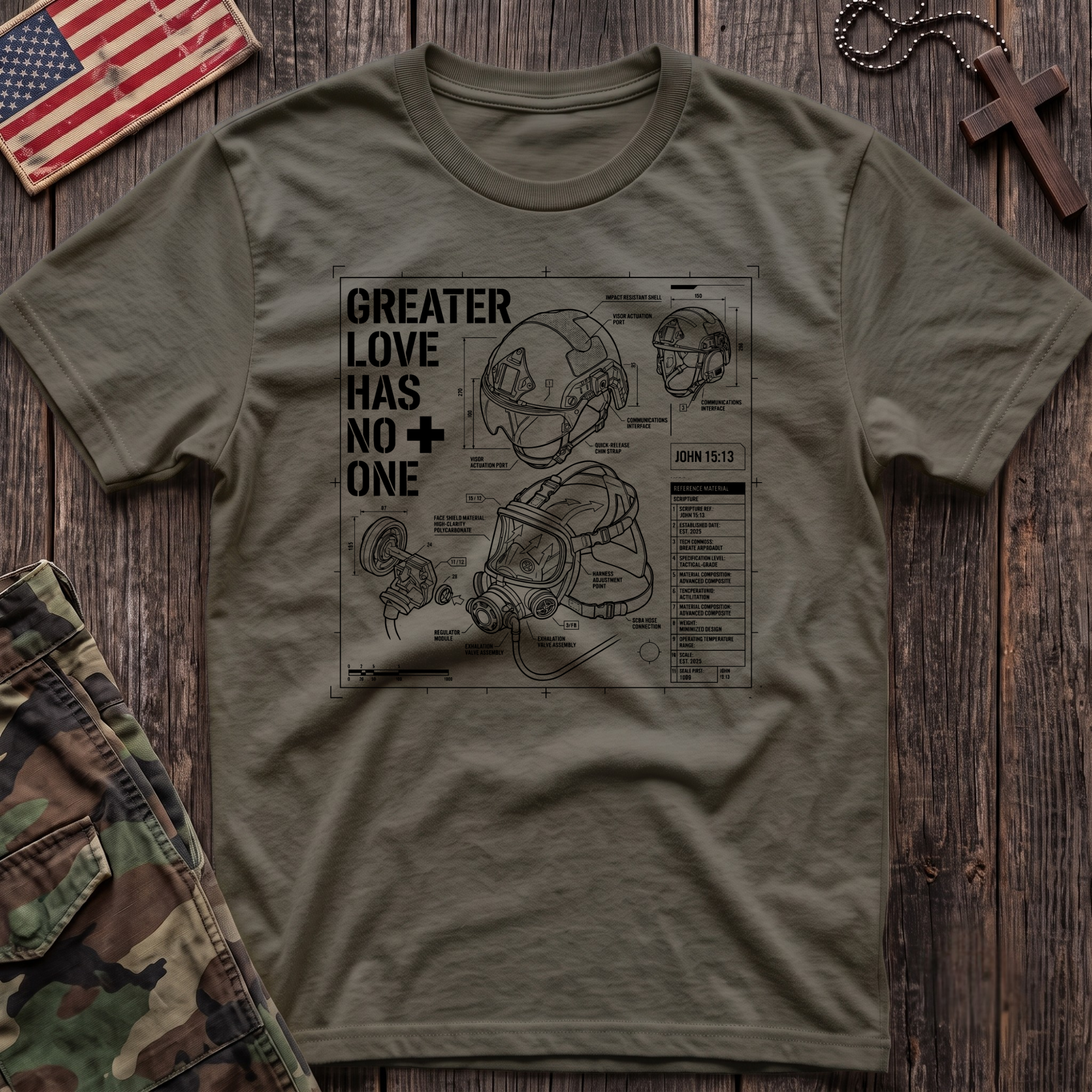 Greater Love Schematic T-Shirt