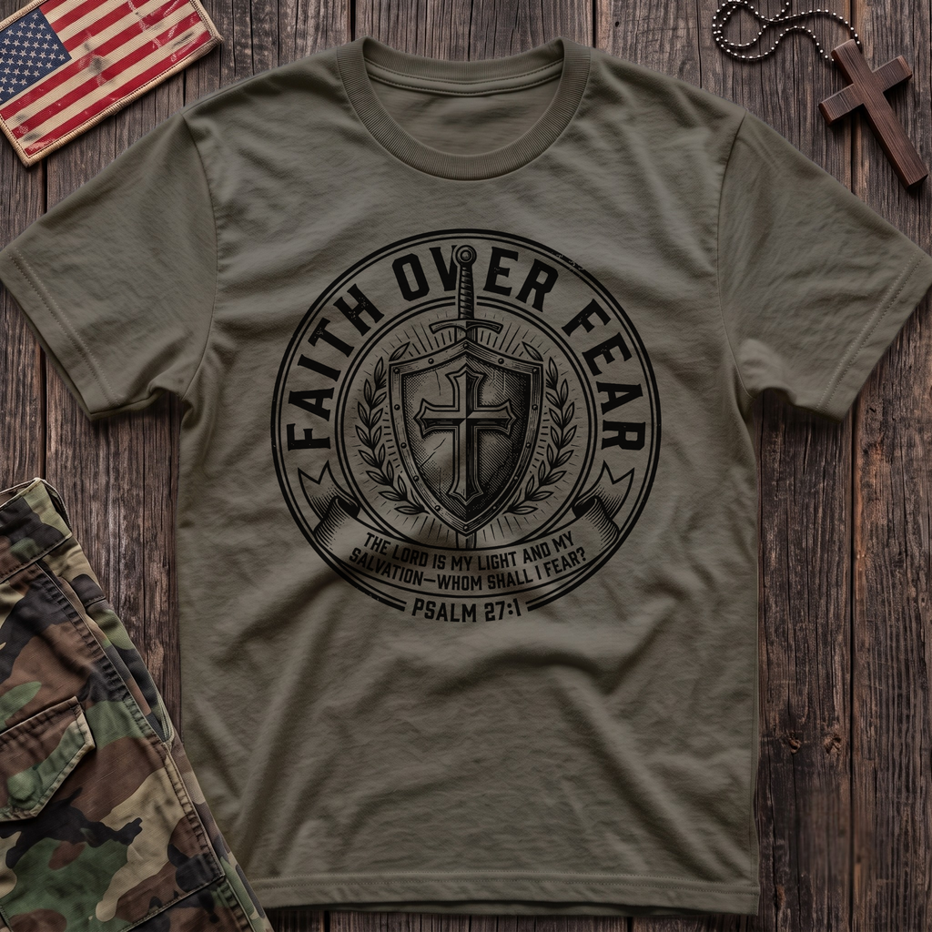 Faith Over Fear Patch T-Shirt