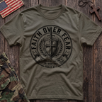 Faith Over Fear Patch T-Shirt
