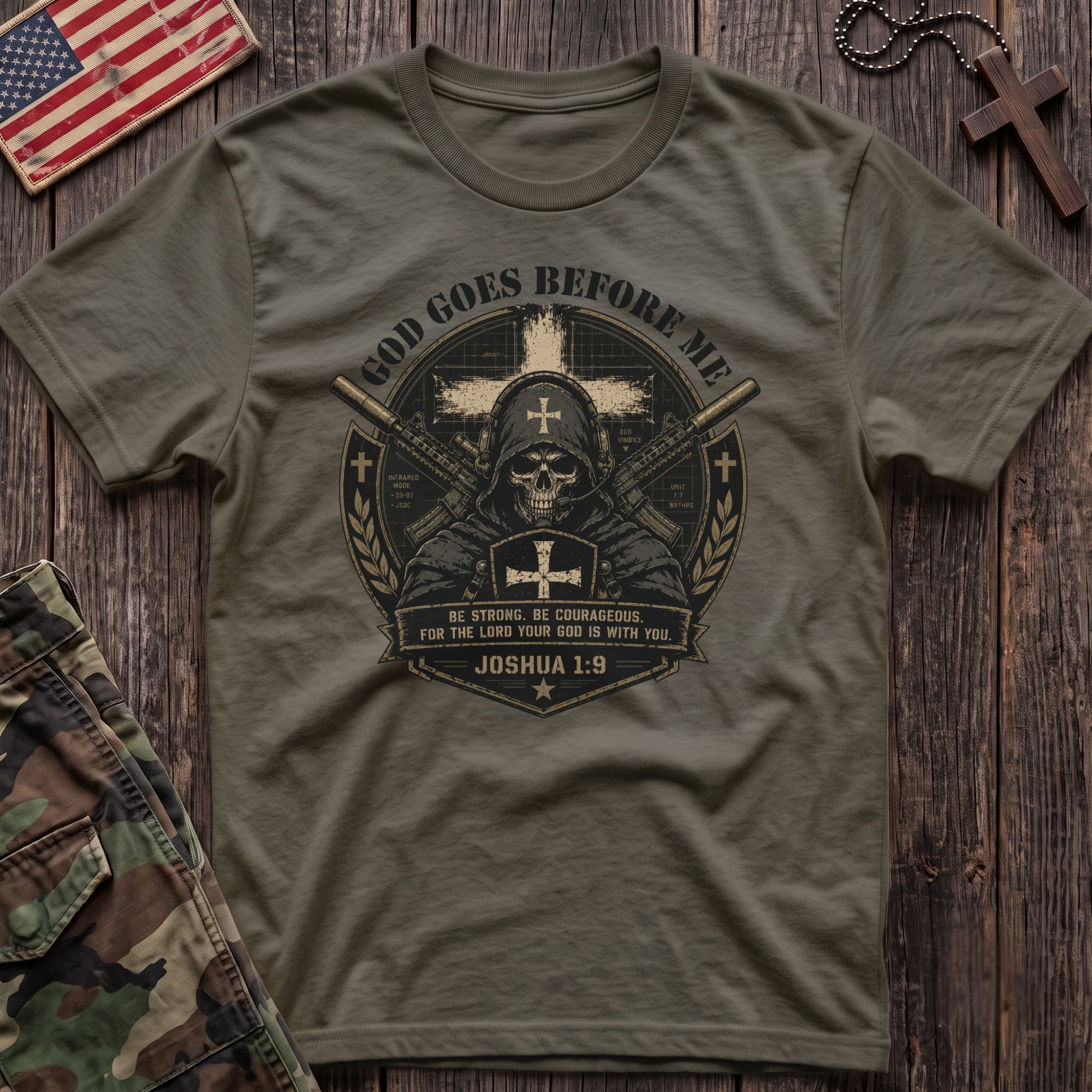 God Goes Before Me T-Shirt