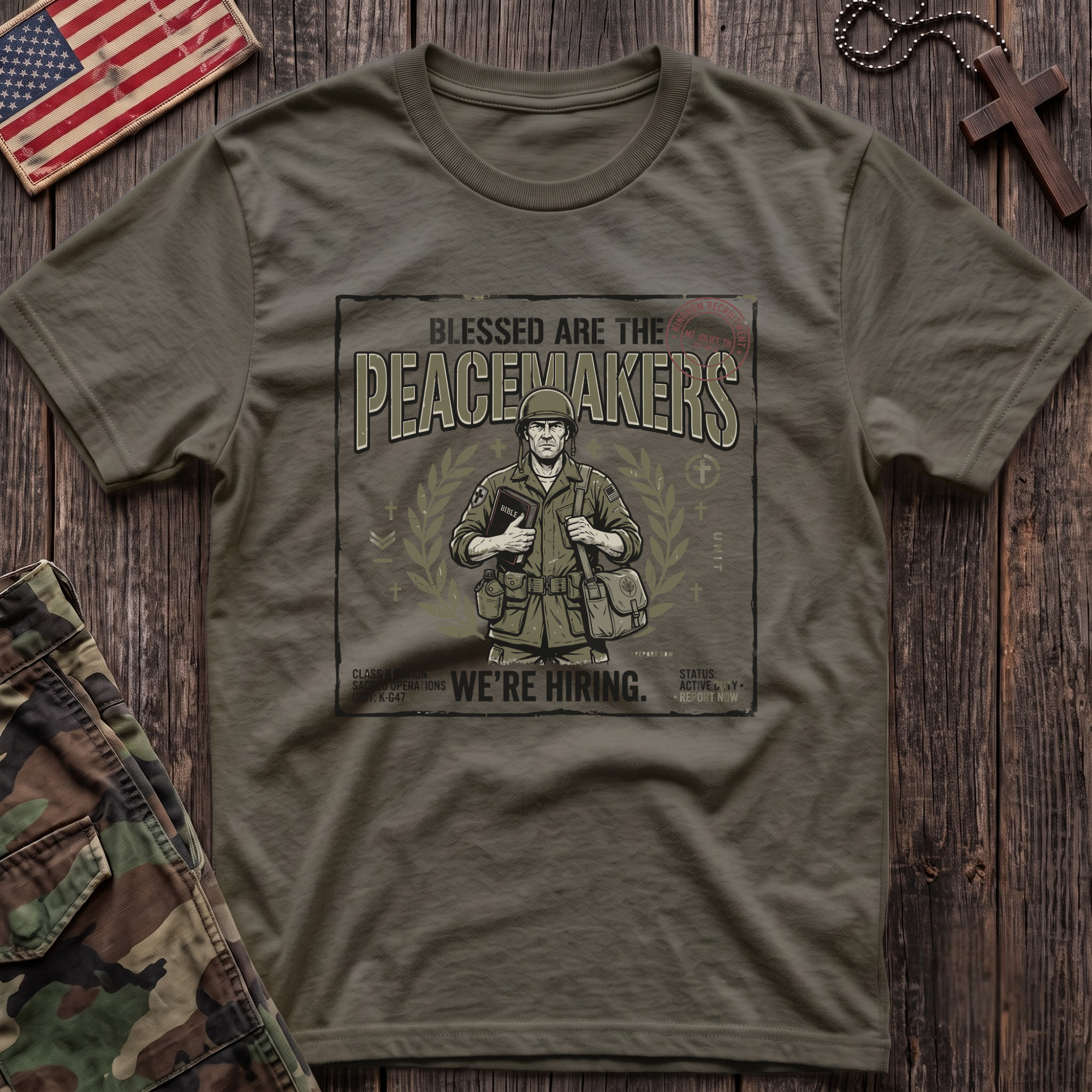 Peacemakers Army Poster T-Shirt