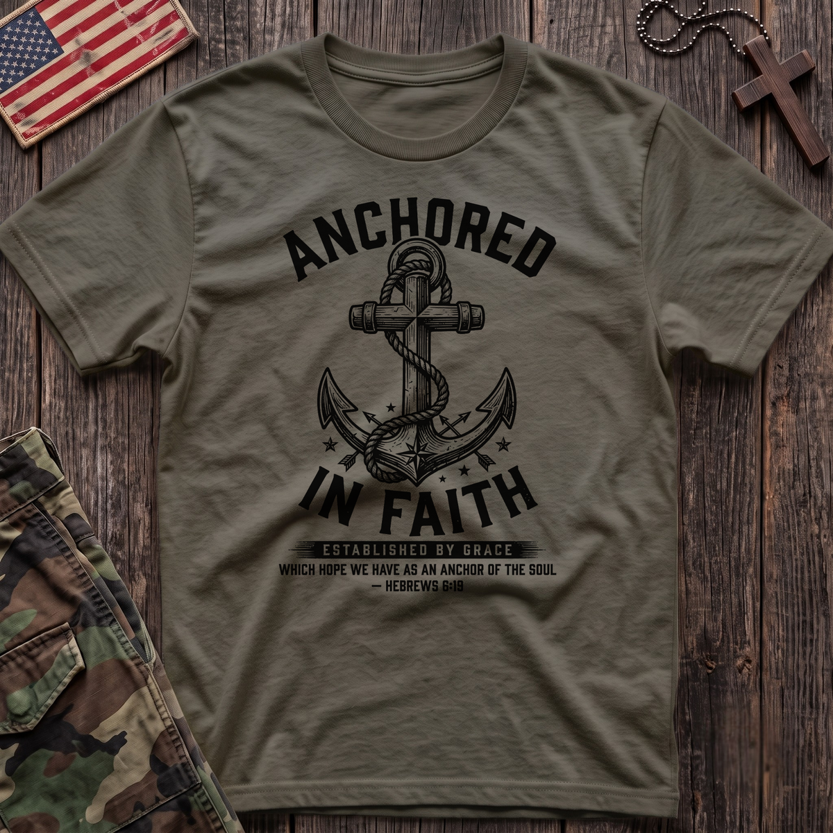 Anchored in Faith Vintage T-Shirt