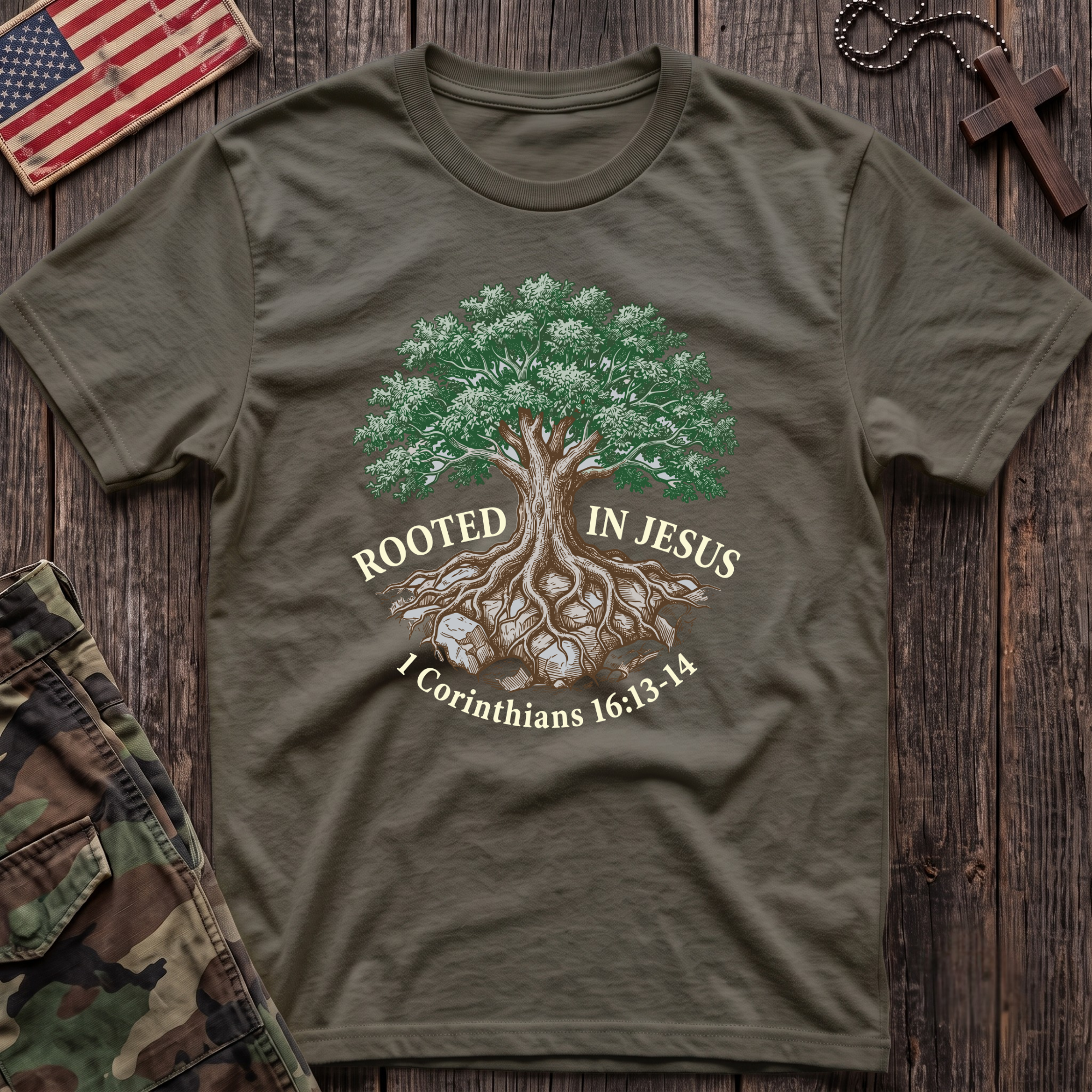 Rooted in Jesus T-Shirt