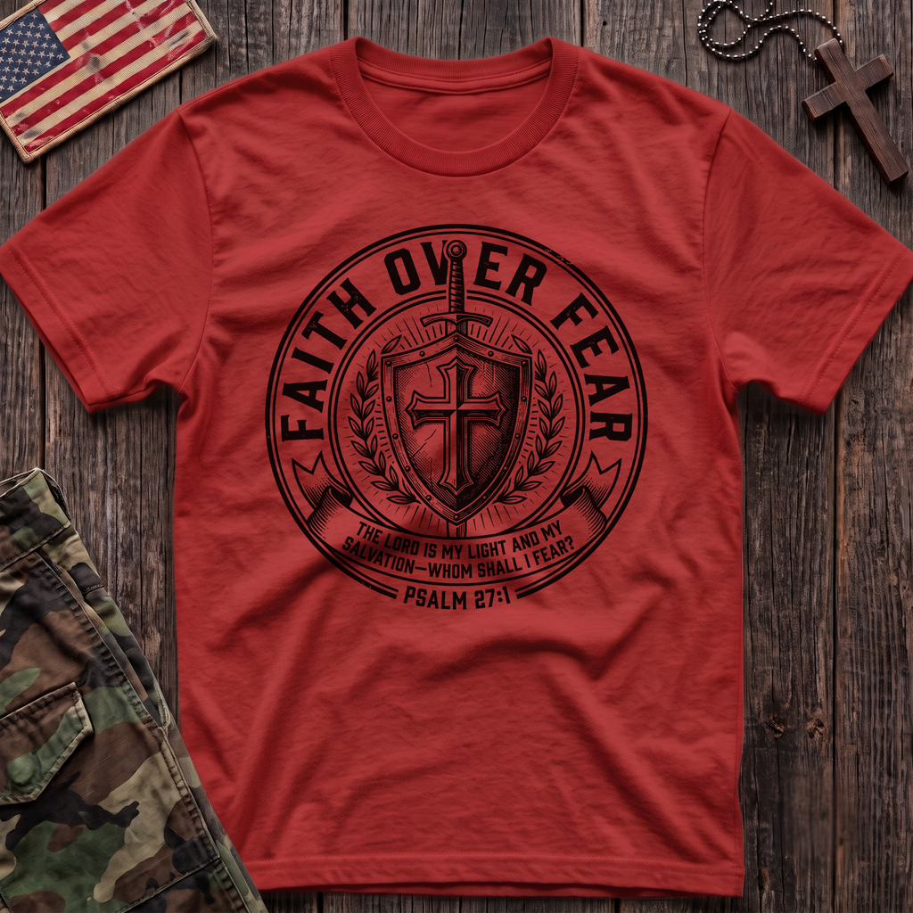 Faith Over Fear Patch T-Shirt