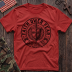 Faith Over Fear Patch T-Shirt