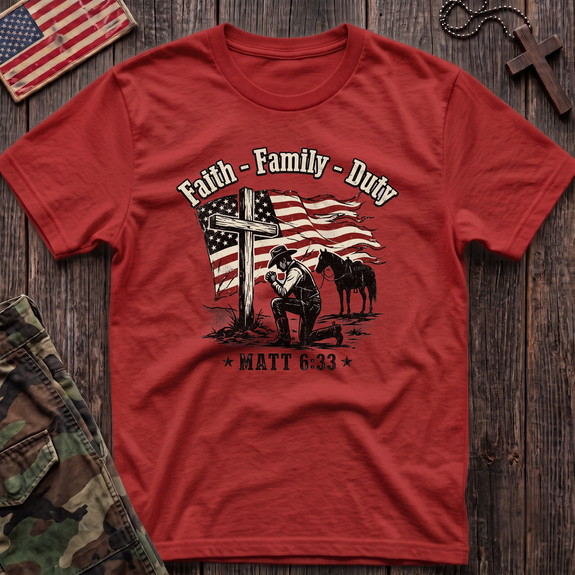 Faith Family Duty T-Shirt