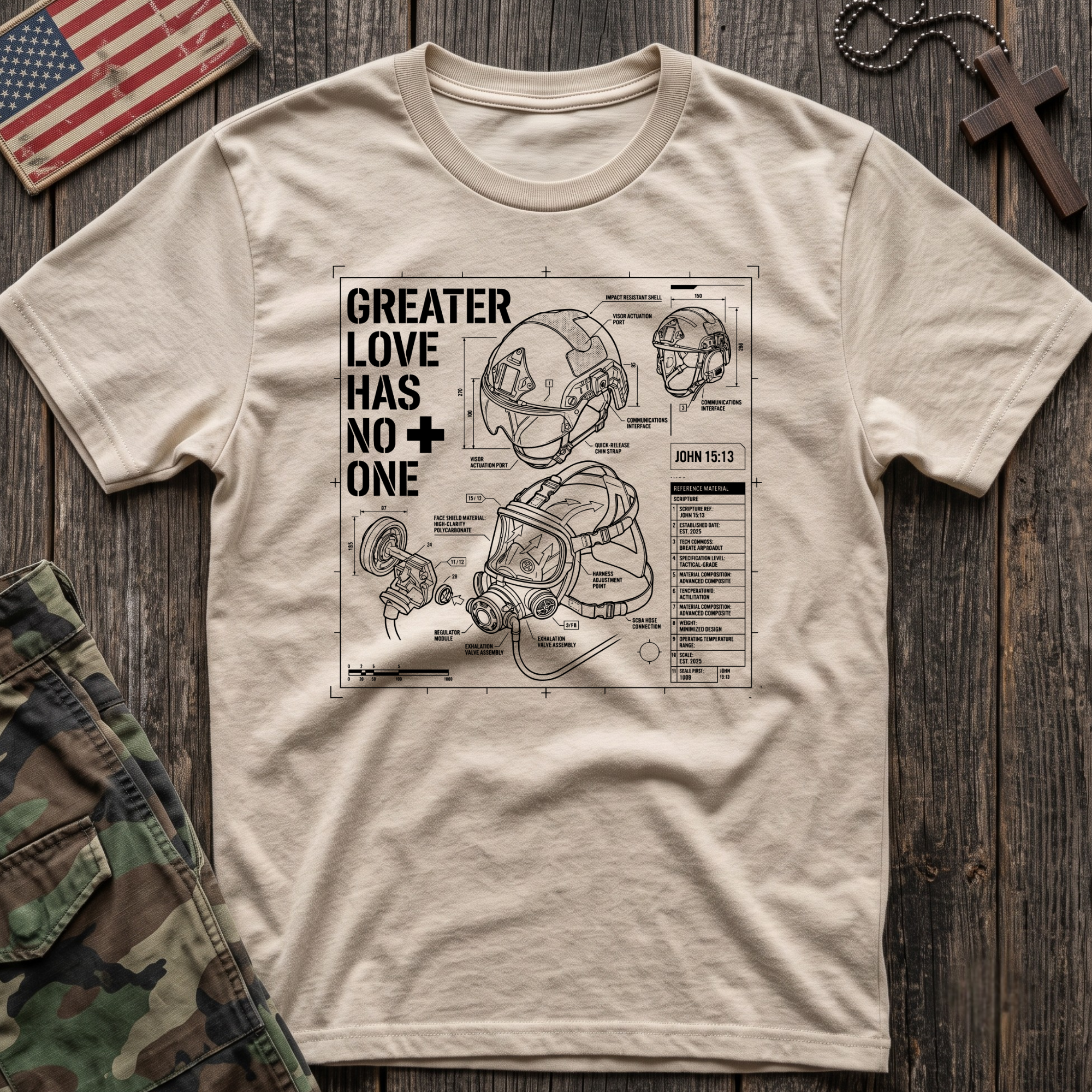 Greater Love Schematic T-Shirt