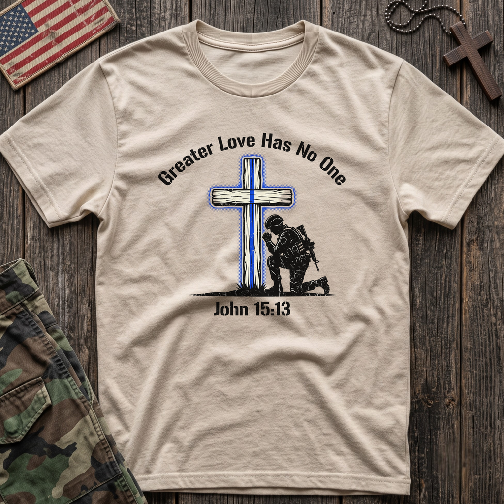 Blue Line Cross T-Shirt