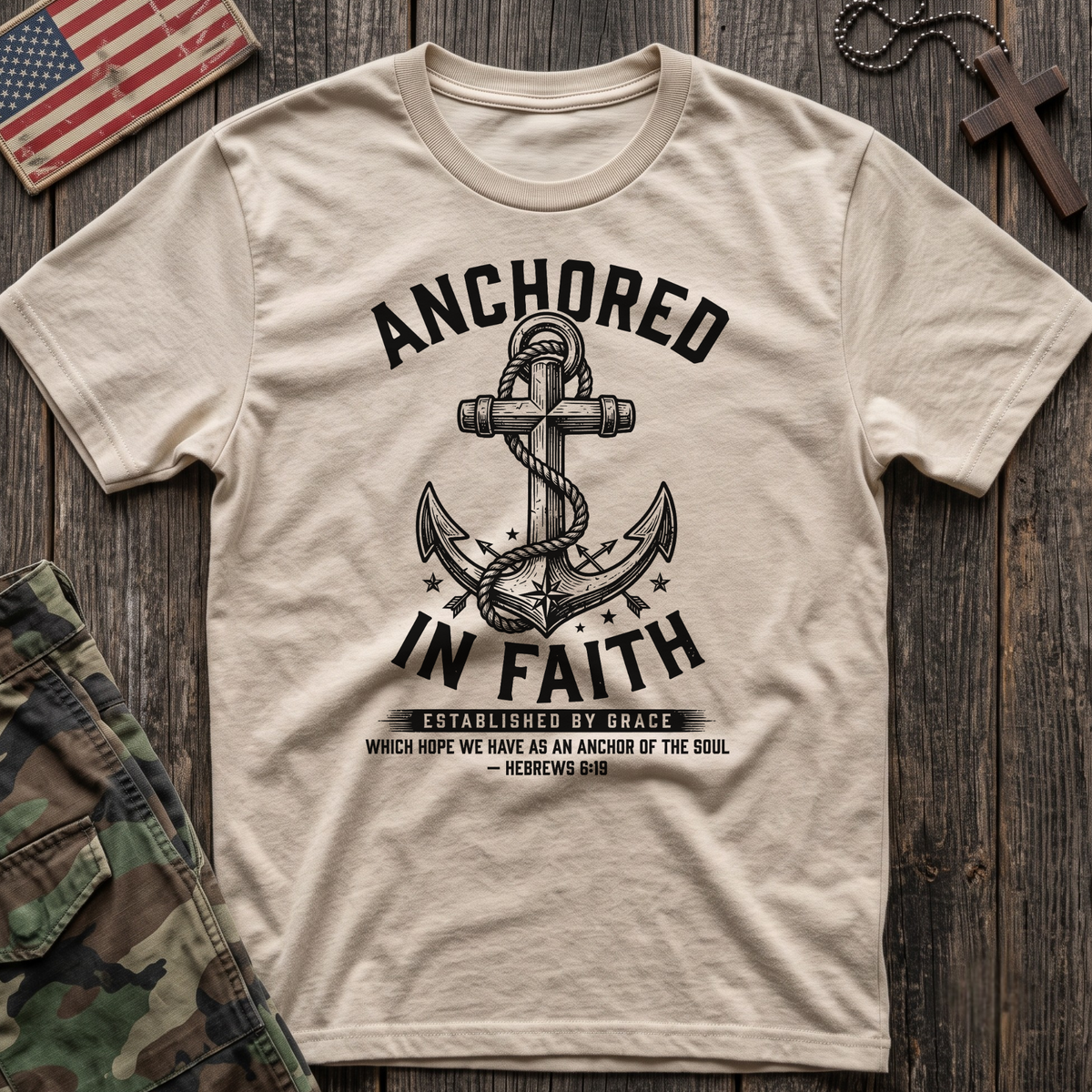 Anchored in Faith Vintage T-Shirt
