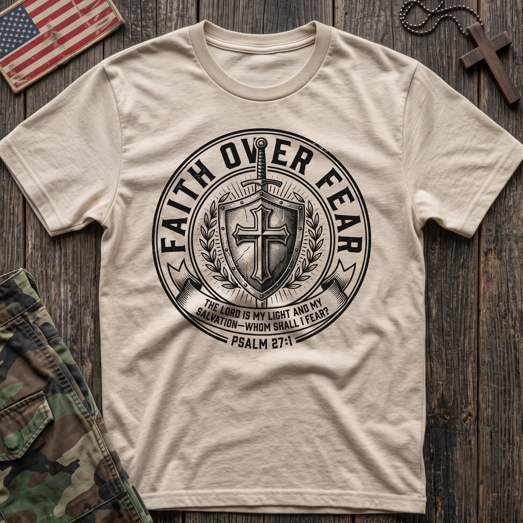 Faith Over Fear Patch T-Shirt