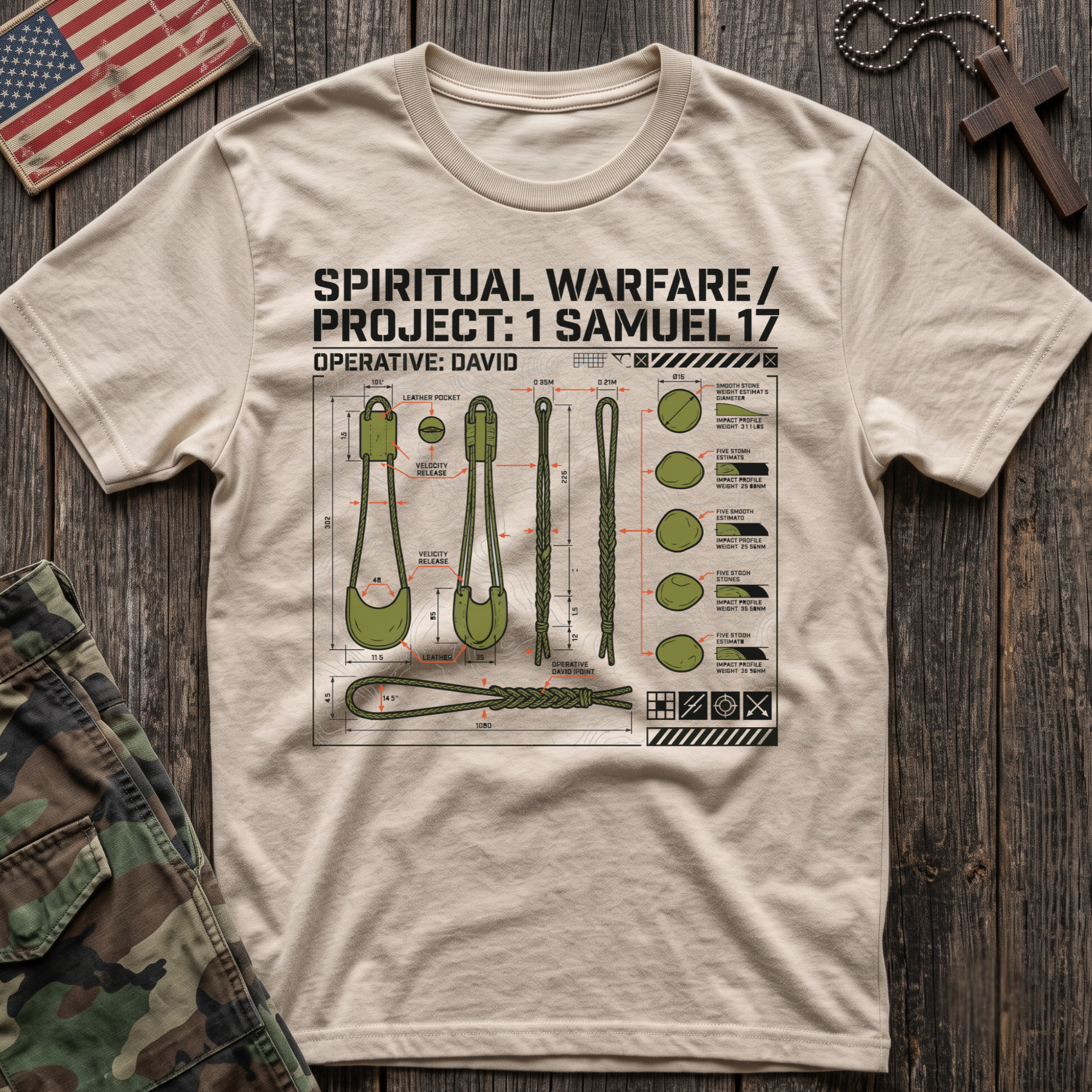 Warfare 1 Samuel T-Shirt