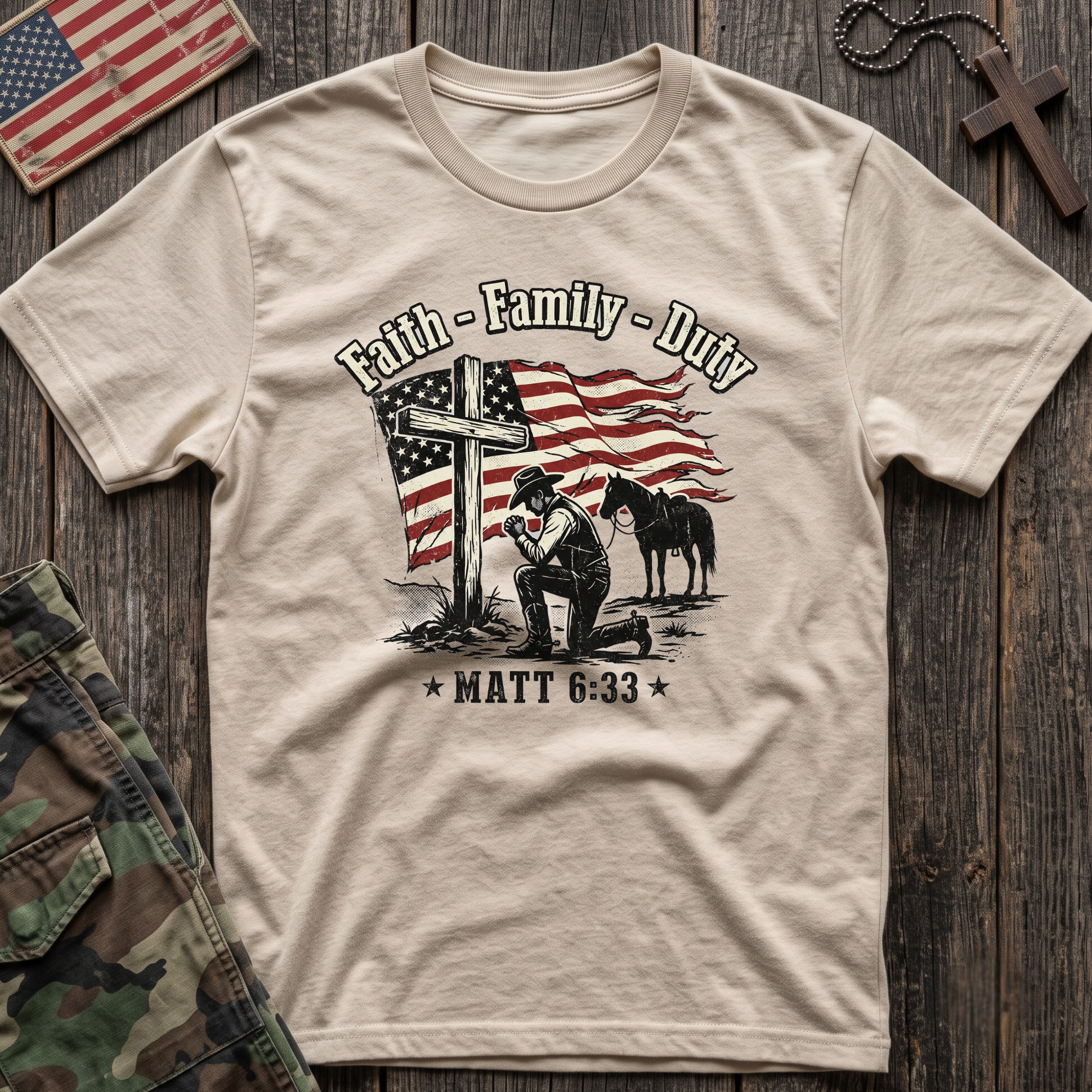 Faith Family Duty T-Shirt
