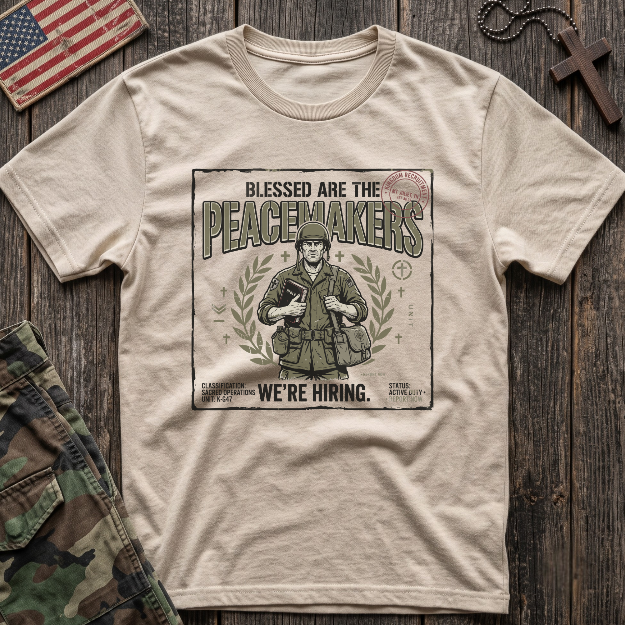 Peacemakers Army Poster T-Shirt