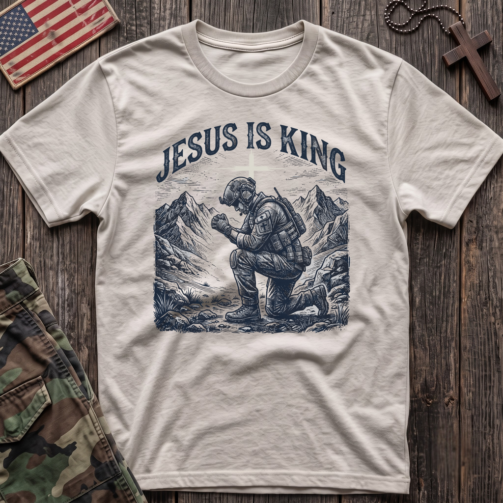 Jesus is King Soldier T-Shirt