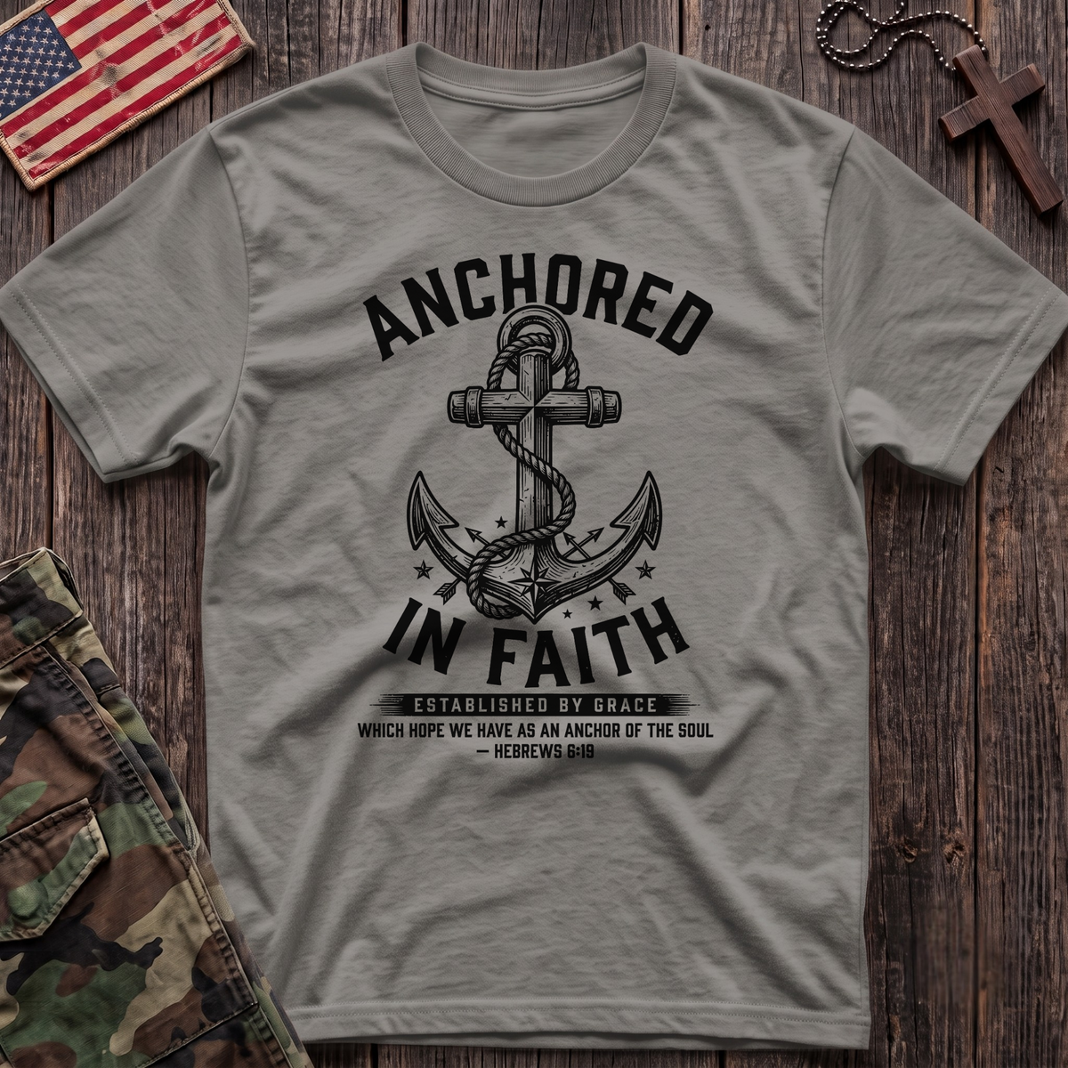 Anchored in Faith Vintage T-Shirt