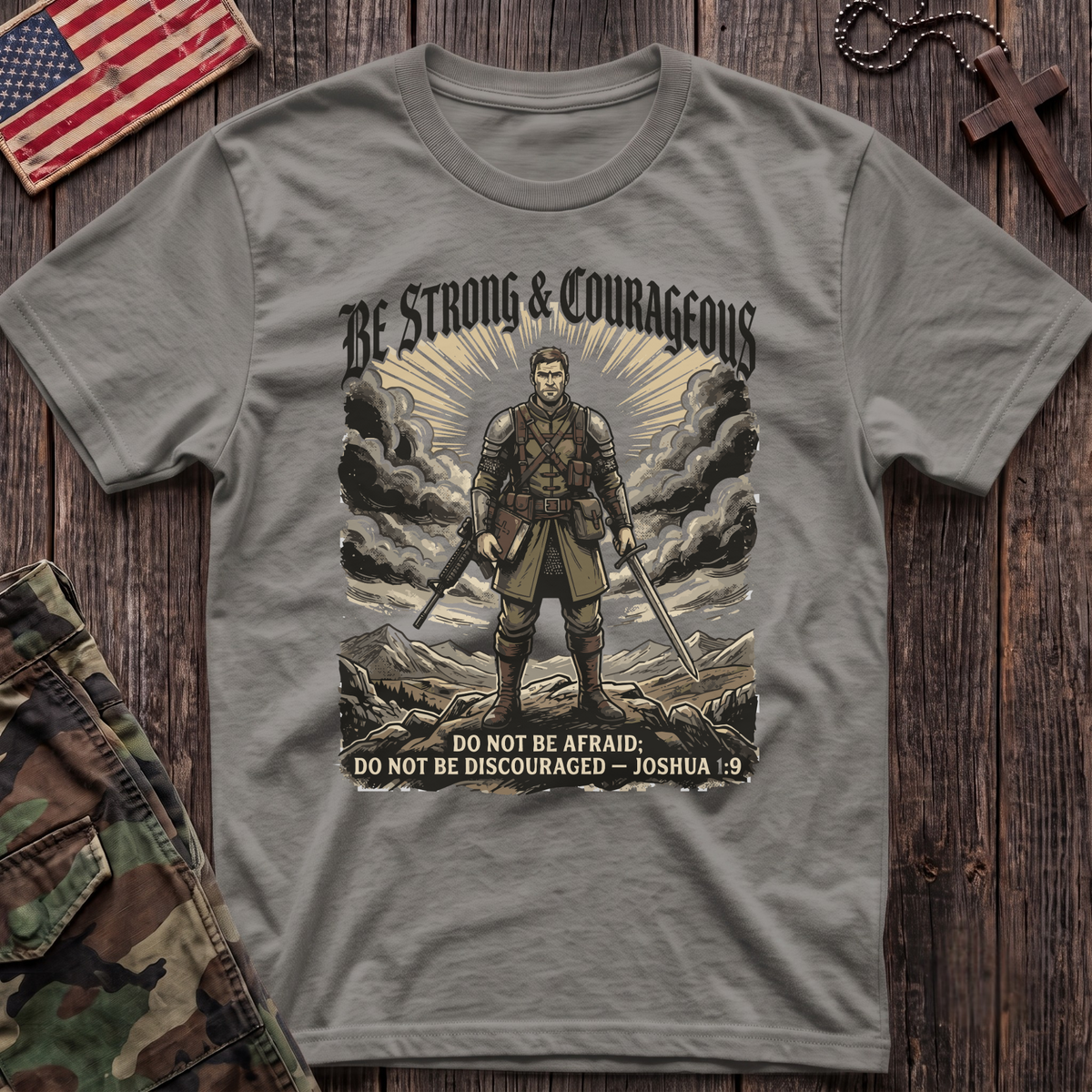 Strong and Courageous Vintage T-Shirt