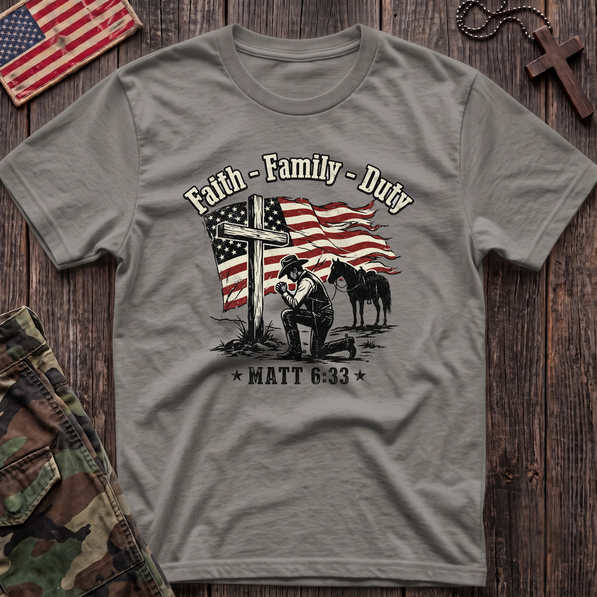 Faith Family Duty T-Shirt