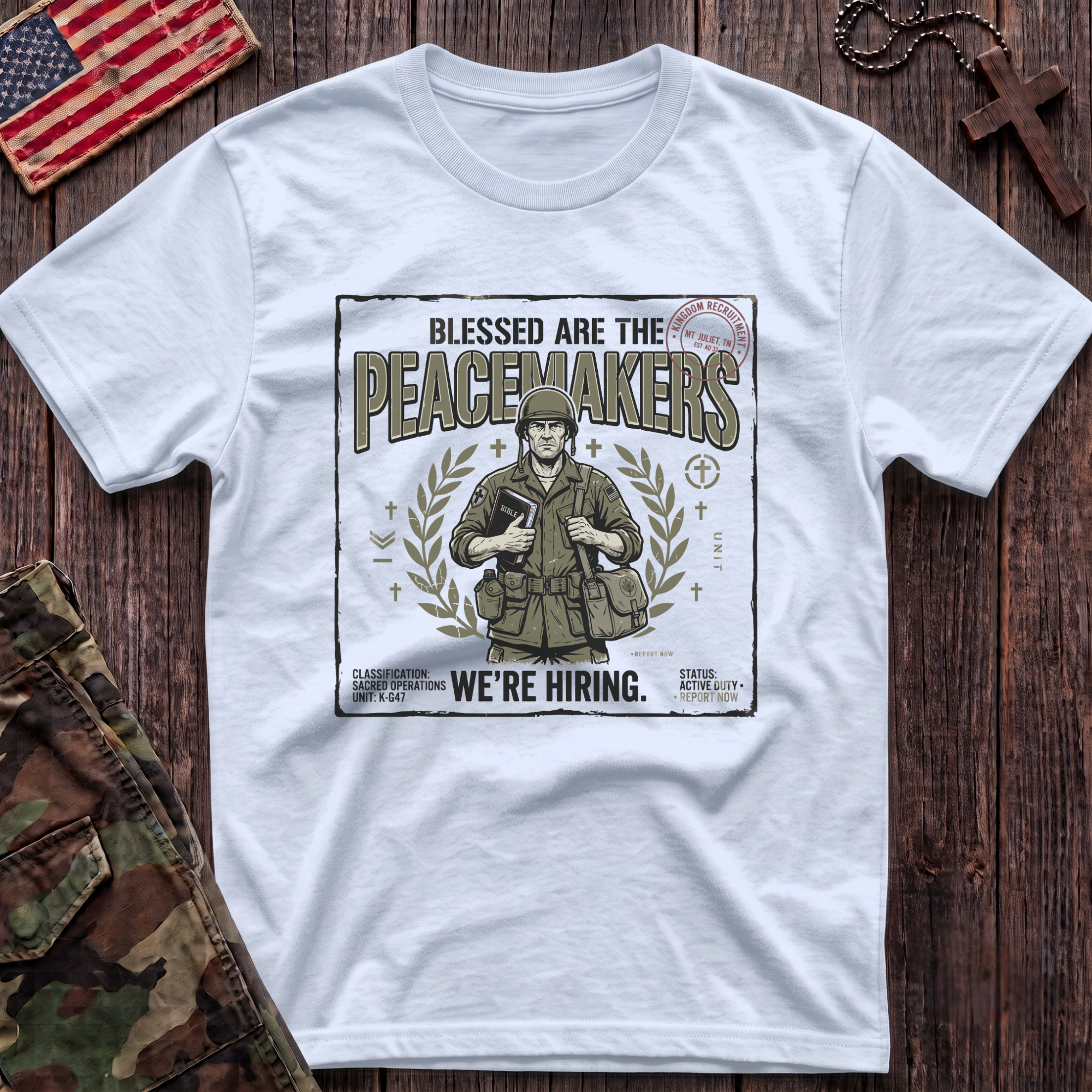 Peacemakers Army Poster T-Shirt