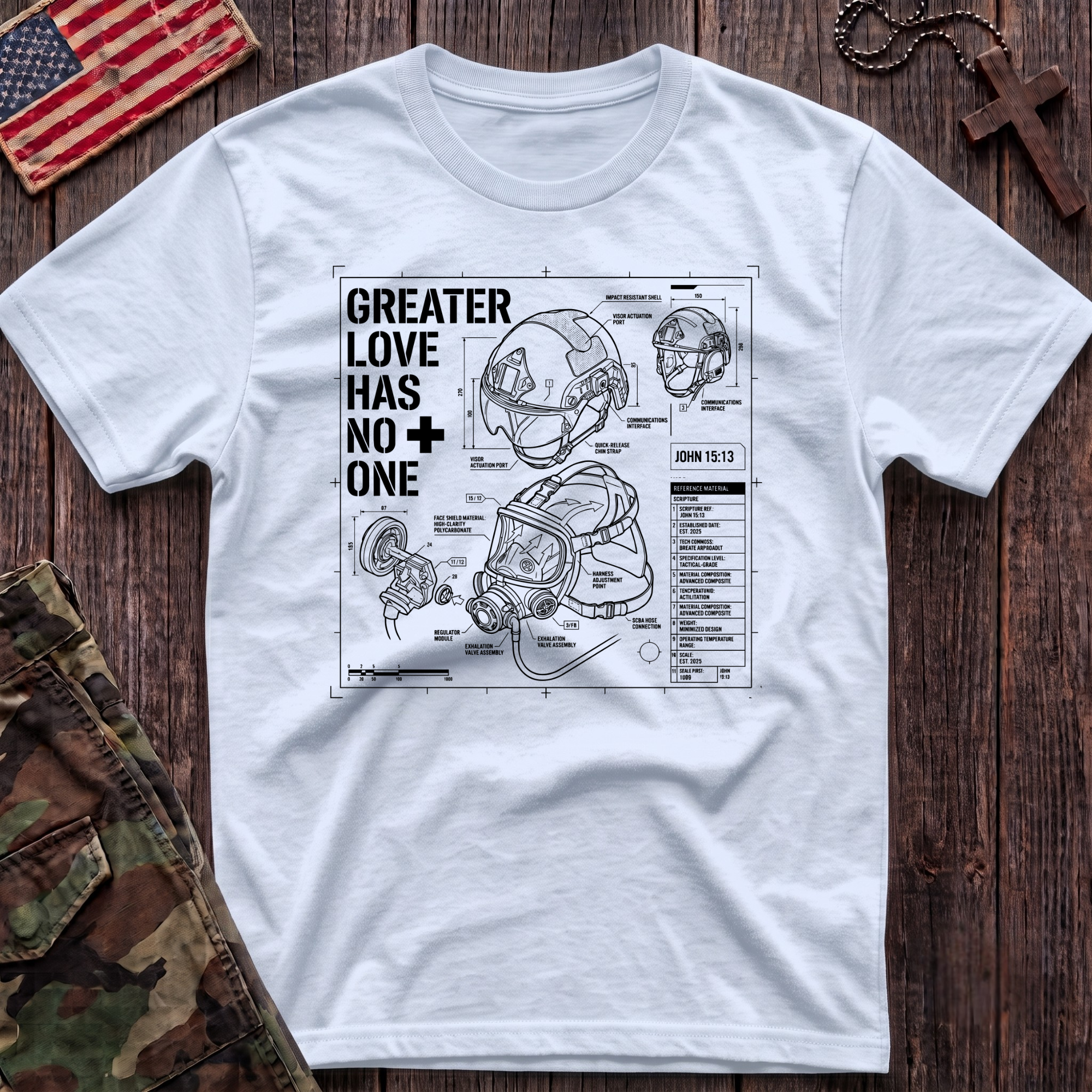 Greater Love Schematic T-Shirt
