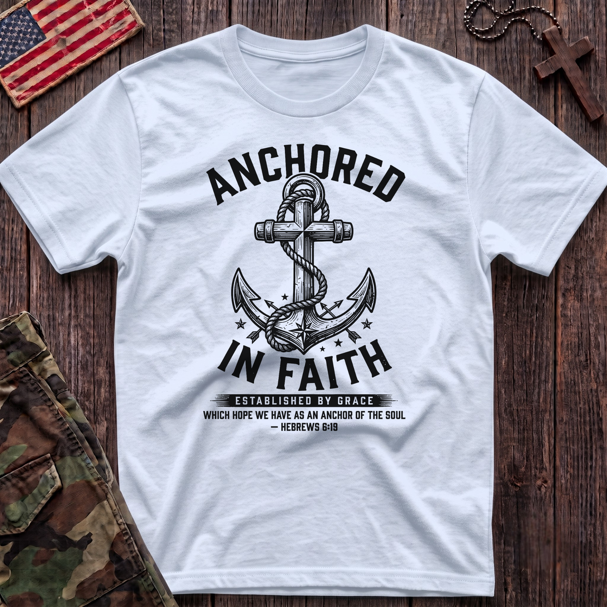 Anchored in Faith Vintage T-Shirt