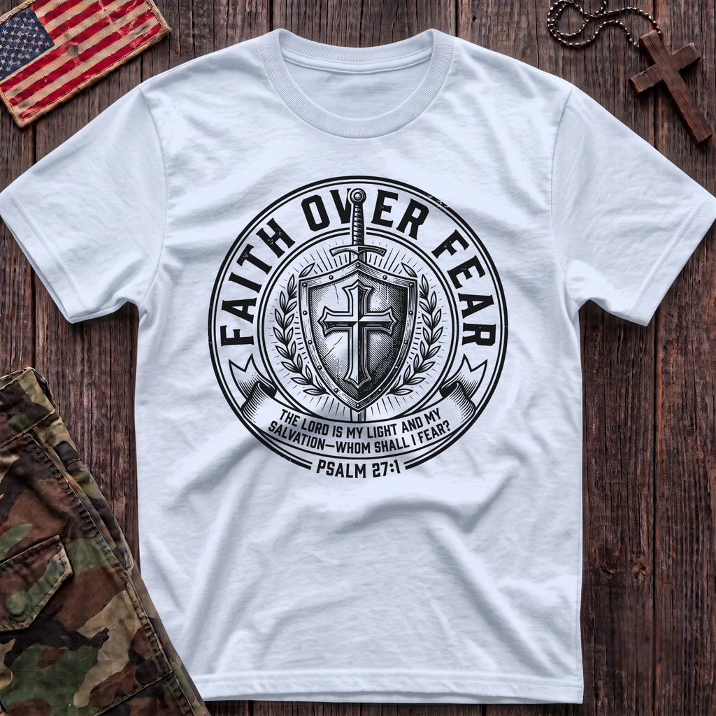 Faith Over Fear Patch T-Shirt