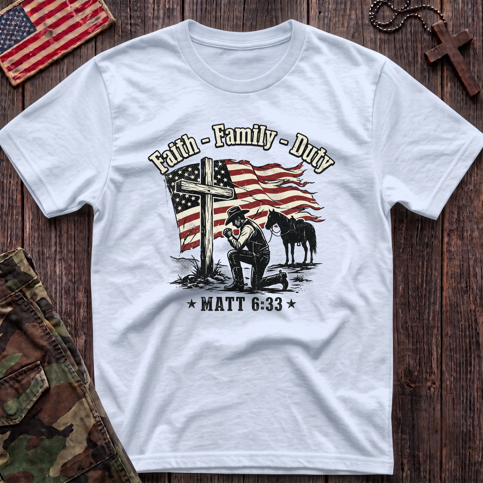 Faith Family Duty T-Shirt