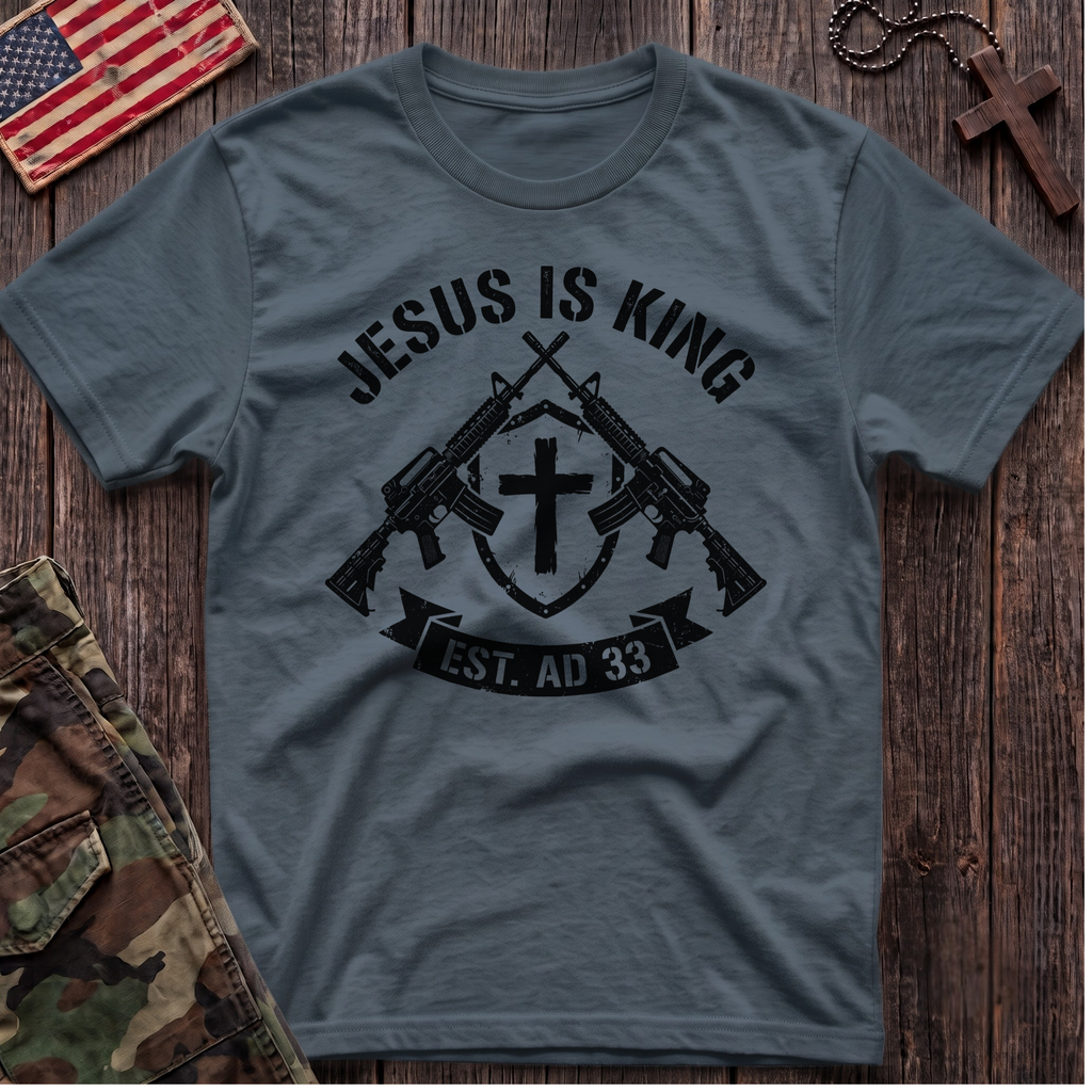 Jesus is King Shield T-Shirt