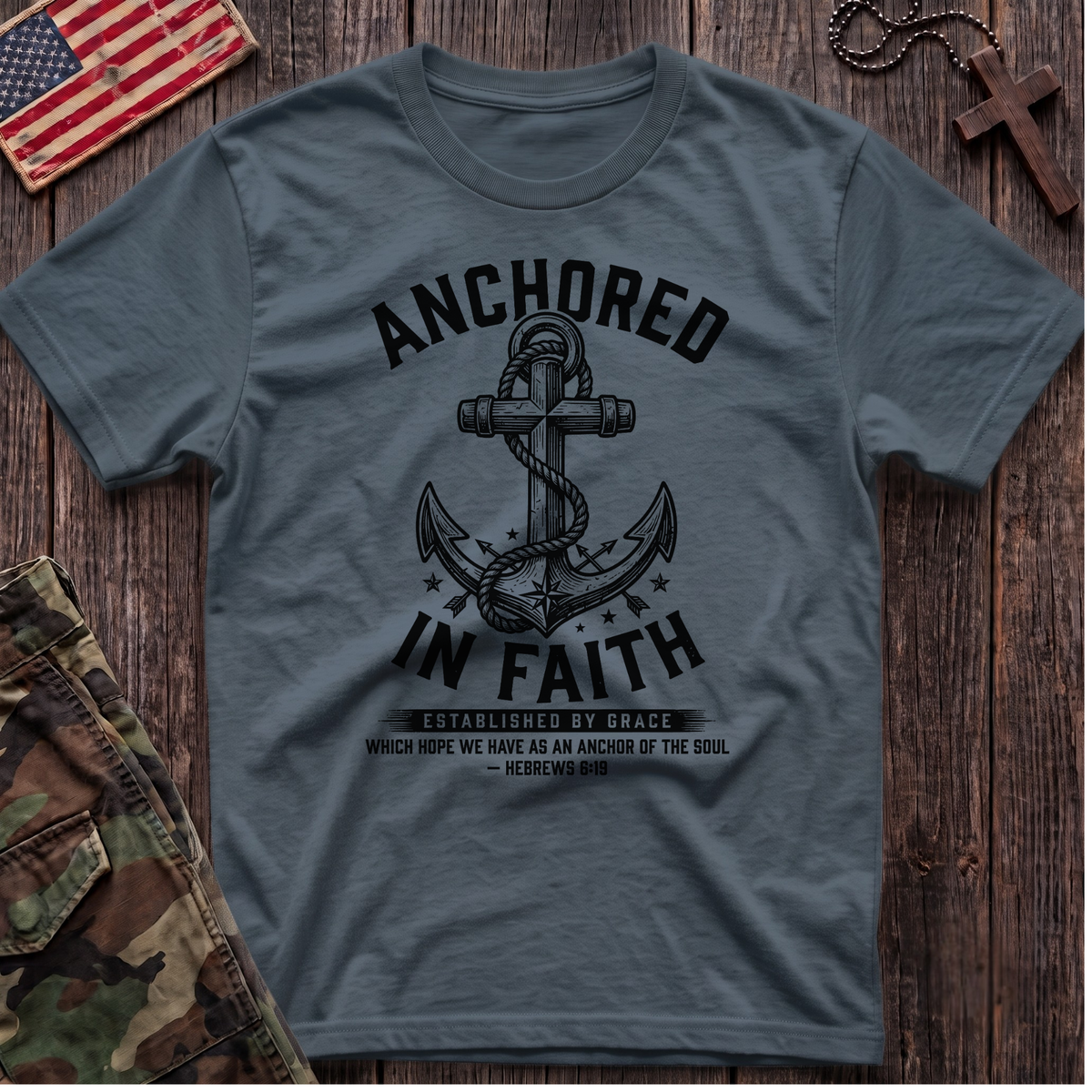 Anchored in Faith Vintage T-Shirt