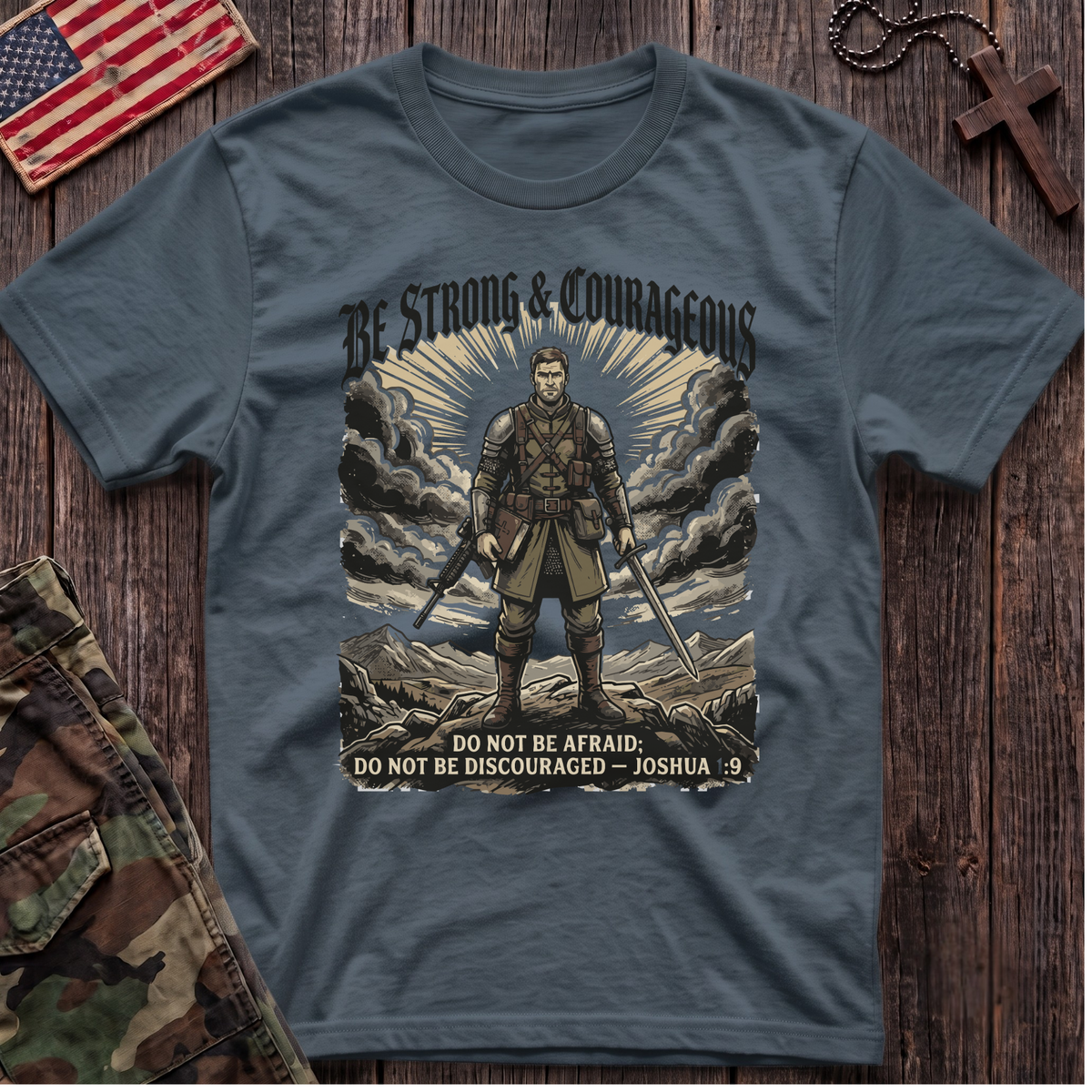 Strong and Courageous Vintage T-Shirt
